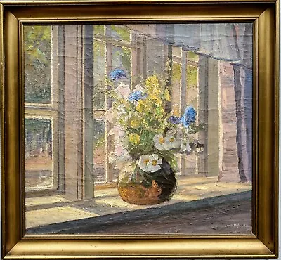 $299 • Buy Gerda Strøm (1886-1959): FLOWERS IN A WINDOW