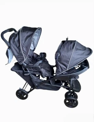 £120 • Buy Graco Stadium Duo Tandem Stroller Black/Grey