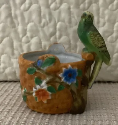 Vintage Ceramic Gold Castle Parakeet • $19.99