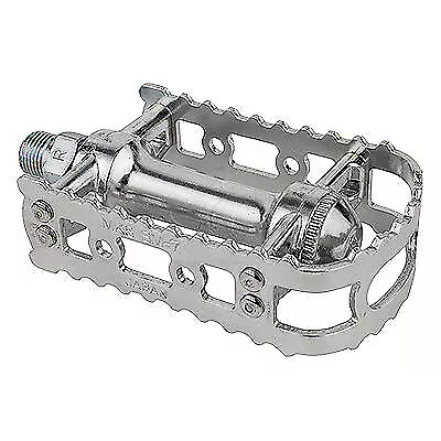 MKS Reissued BM-7 BMX Bicycle Pedals  - 9/16  - SILVER • $56.99