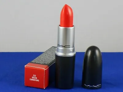 MAC Cremesheen DOZEN CARNATIONS 232 Very Dark Orange Pearl Lipstick FS 3g/.1oz • $16.99