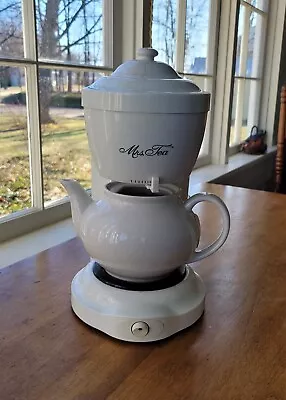 Mrs. Tea 6 Cup Automatic Hot Tea Maker HTM1 By Mr Coffee Ceramic Pot & Lid • $39