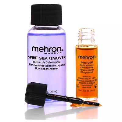 Mehron Theatrical Makeup Spirit Gum With Remover Adhesive Kit • $12.99