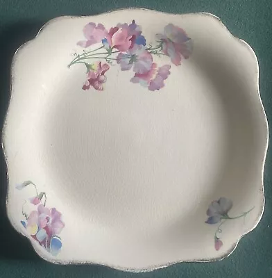 $20 • Buy Vintage J & G MEAKIN SUNSHINE ENGLAND Square Serving Cake Plate 