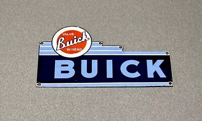 Vintage 12” Buick Sales Service  Porcelain Sign Car Gas Oil Truck • $112.99