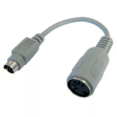 6 Pin Mini Din Male To 5 Pin Din Female Keyboard Adapter [005132] • £4.01