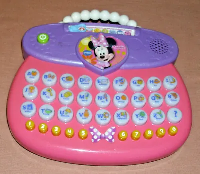 Vtech Minnie Mouse Purse Computer Learning Laptop Educational ABCs Toy Disney • $19.99