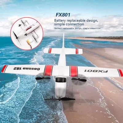 2CH Fixed Wing Plane Toy RC Glider For Cessna 182 Model Remote Control Airplane • $77.55