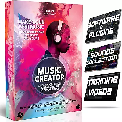 Music Software Bundle For Recording Editing Beat Making & Production - DAW & • £26.20