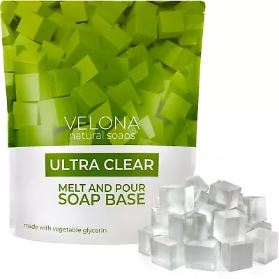 Ultra Clear Soap Base | Pre-Cut Cubes SLS/SLES Free Glycerin Melt And Pour 2 LB • $19.95