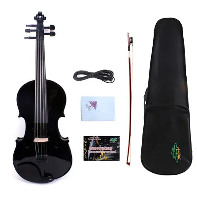 5 String Electric Viola 4/4 Maple Spruce Handmade Ebony Fittings With Case Bow • $210