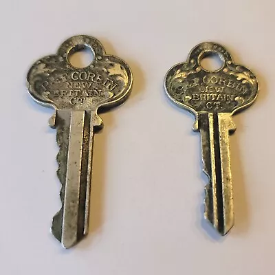 VTG P & F Corbin Keys•Lot Of 2•Ornate•Steampunk•Connecticut  • $12