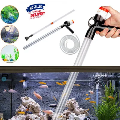 £10.62 • Buy Fish Tank Gravel Cleaner Kit Pump Siphon Water Clean Vacuum Aquarium Cleaning UK