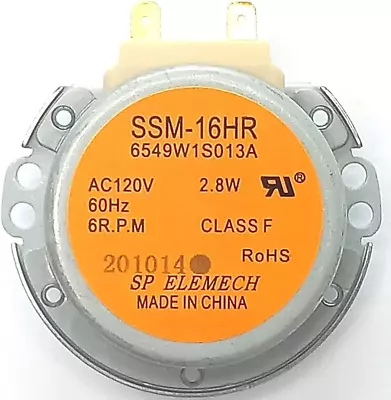 Authorized OEM Part SSM-16HR 6549W1S013A (6549W1S013K) Microwave Turntable Motor • $13.29