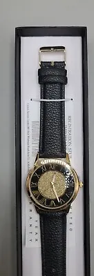 Manhattan By Croton Ladies Quartz Watch CM404250 Black 39mm 7.5  New Battery • $40