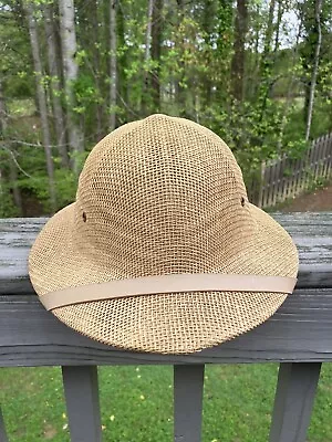 Sun-Fari By Wesco Safari Hat Adjustable Headband Straw Mesh Vintage Explorer Hat • $19