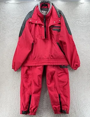 Kaelin Tech Snowsuit Set Men Extra Large XL Red Skiing Track Jacket Pant Suit * • $89.12