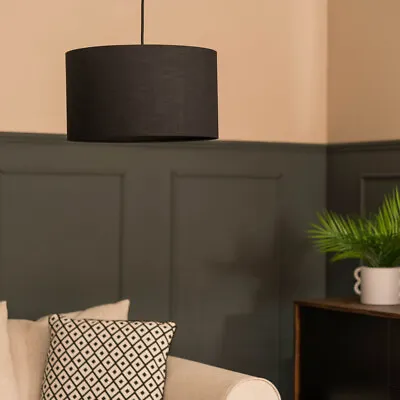 Ceiling Light Shade Table / Floor Lampshade Cylinder Pendant Easy Fit Lighting • £11.99