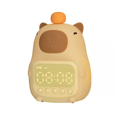 Cute Alarm Clock Capybara Night Light Digital Alarm Clock For Bedrooms For Kids • $42.96