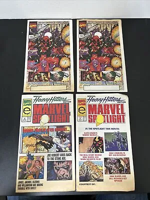 2 Marvel Spotlight June 1993 Early Deadpool - ULTRA RARE + Heavy Hitters Edition • $34.95