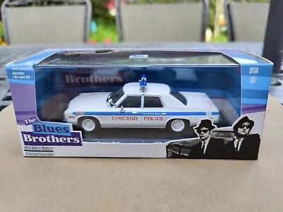 GREENLIGHT 86422 1:43  Blues Brothers Dodge Monaco Chicago Police (1975) • $28.95