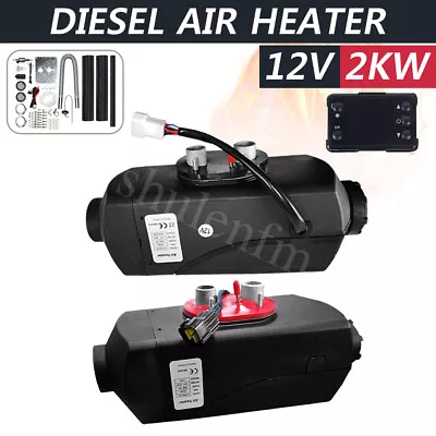 Diesel Air Heater 2KW 10/15L Tank Remote Control Thermostat Caravan Motorhome • $59.66