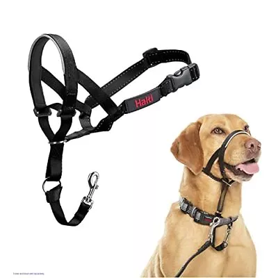 HALTI Headcollar Size 3 Black UK Bestselling Dog Head Harness To Stop Pulling... • £15.20