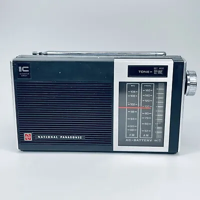 National Panasonic Vintage Radio Portable RF-650B AM FM Transistor Radio Japan • £108