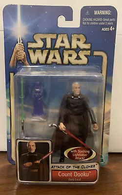 Star Wars COUNT DOOKU Dark Lord Figure Attack Of The Clones Hasbro 2002 • $30