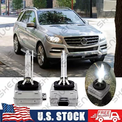 6000K White Front HID Xenon Headlight Bulb For MB ML350 2012-2015 High & Low • $29.74