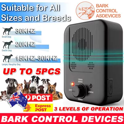 Outdoor Anti Bark Device Ultrasonic Dog Barking Control Stop Repeller Trainer AU • $37.04