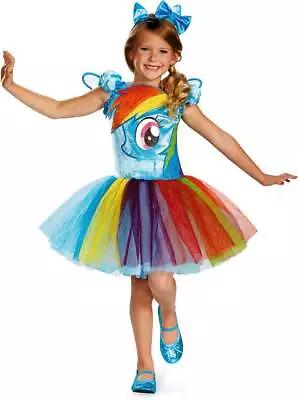 Licensed My Little Pony Rainbow Dash Tutu Prestige Child Girl Halloween Costume • $43.39