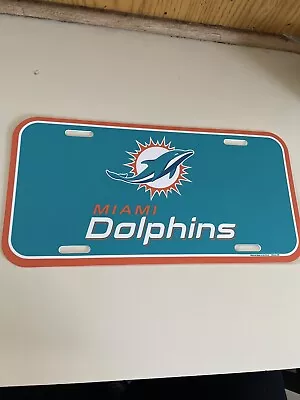 Miami Dolphins License Plate 🔥🔥NFL🔥🔥fan Cave  Game Room  Garage 🏈🏈 • $11.95