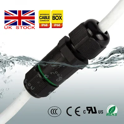 £4.74 • Buy Waterproof Junction Box Case/Electrical Cable Wire Connector Outdoor 240V Mains