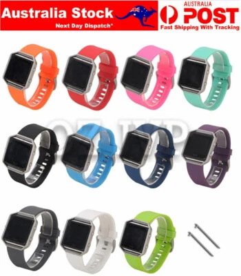 $5.90 • Buy Fitbit Blaze Watch Band Strap Replacement Wristband Soft Silicone Sport Strap