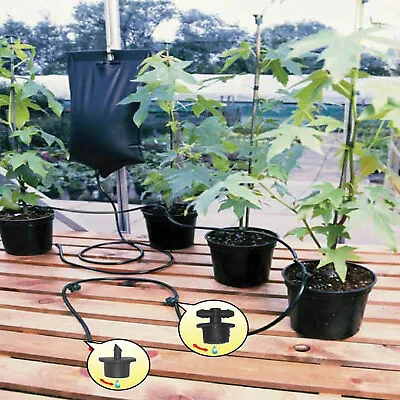 £7.99 • Buy Instant Drip Watering Gravity Fed Irrigation Plants Greenhouse System Water Kit