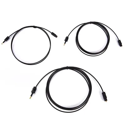 Black Audio Cable TOSlink Plug To MINI-TOSLink OPTICAL 3.5mm Jack 0.5-yu • $1.79