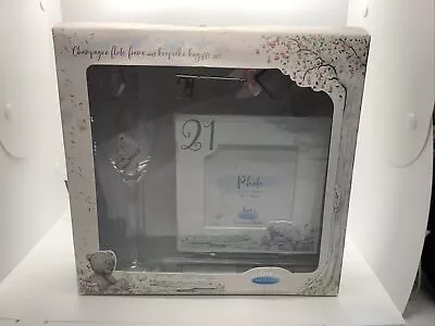 Me To You Bear 21st Birthday Boxed Gift Champagne Flute Photo Frame Key Set • £19.95