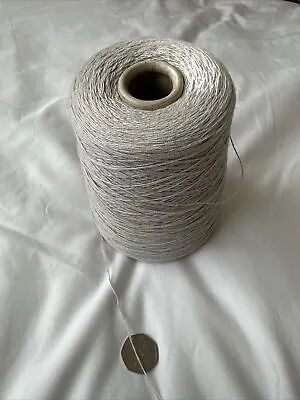 450g 100% COTTON Grey Yarn For Machine Knitting Or Weaving • £16