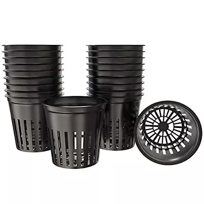 2 Inch Plastic Net Cups Pots Plant Containers For Hydroponics 50 Pcs Black • $14.21