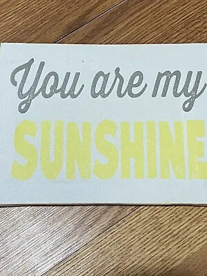 You Are My Sunshine  Canvas Sign Nursery Room Decor • £8.50