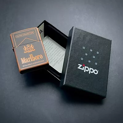 Zippo Marlboro Hard Pack Rustic Copper Brand New Genuine Zippo Lighter • $185