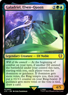 MTG FOIL Galadriel Elven-Queen  - The Lord Of The Rings Commander • $1.69