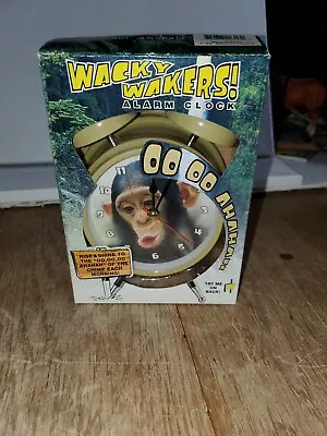 Wacky Wakers Chimp Monkey Alarm Clock In Box Mark Feldstein Tested Free Shipping • $40