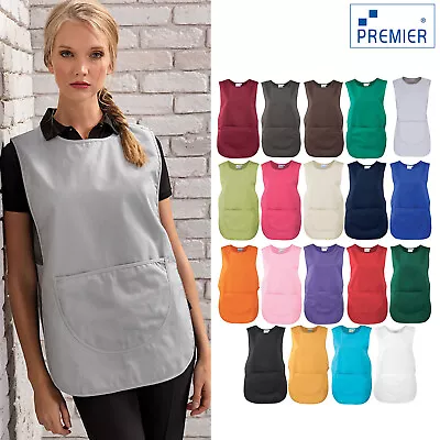 Premier Pocket Tabard (PR171)-Workwear Catering Cleaning Kitchen Aprons • £14.99