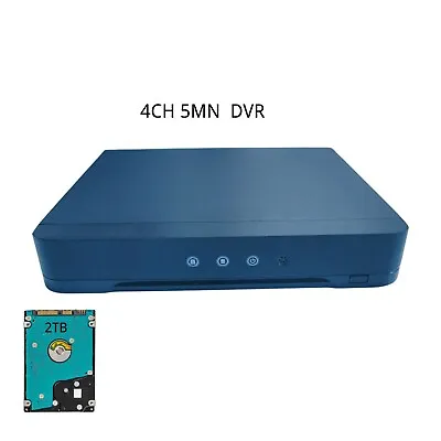 FOXCCO 6in1 HD 5MN 4CH DVR 2TB  For TVI Coaxial Audio Security Camera System • $136