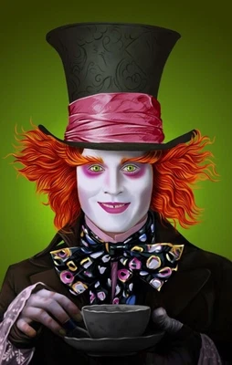 £5.05 • Buy ALICE IN WONDERLAND Tim Burton Film Johnny Depp Mad Hatter A4 Poster