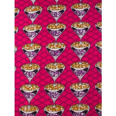 $3.75 • Buy African Martinis Print Fabric BY 1/2 YARD CONTACT US IF TROUBLE ORDERING 943