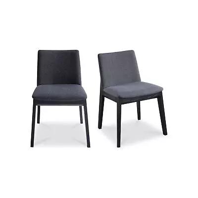 Moe's Home Collection's Deco Ash Dining Chair Charcoal Set Of 2 • $1030