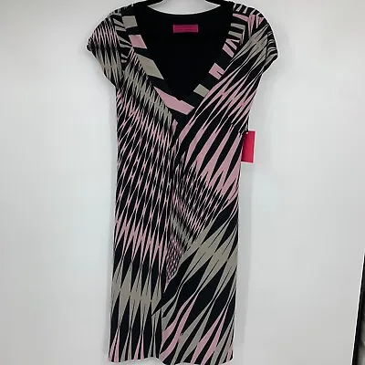 Melissa Masse Made To Measure Medium Dress Stretch Vertical Stripes USA NEW • $38.11